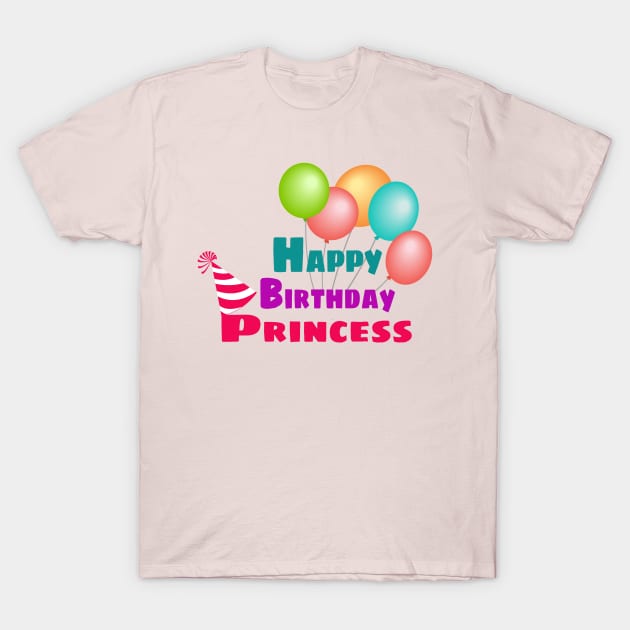 Birthday princess T-Shirt by MBRK-Store